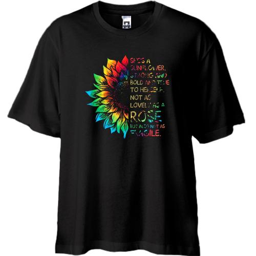 Футболка Oversize She`s Sunflower